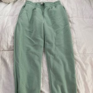 Pastel green sweatpants